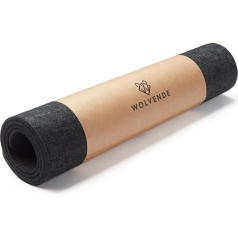 Wolvende Premium Felt Desk Pad, Small, 12 x 27.5 inch, Multifunctional Desk Pad for Home, Office, Dark Grey