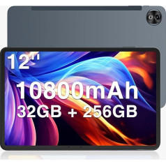 DOOGEE T20 Ultra Tablet 12 Inch Android 14 Tablet, 32GB + 256GB ROM/2TB TF Helio G99 Octa-Core Gaming Tablet, 10800mAh, 2.4K Display, 16MP + 8MP Dual SIM Tablet PC 4G LTE /5G WiFi/GMS/GPS/Widevine L1