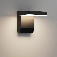 K-Bright LED Outdoor Lamp, 20 W 1560 lm LED Outdoor Light 4000 K Corridor Outdoor Balcony Garage Garden Outdoor Lamp IP54 Rainproof Wall Light Outdoor (Black)