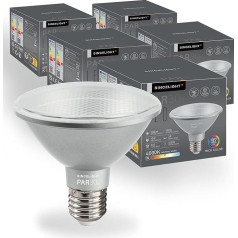 SINCELIGHT PAR30s LED Light Bulb with E27 Socket, with 38° Optical Reflector, 10W, Rich Colour RA≈92, Neutral White 4000K, 900 Lumen Equivalent to 90W Halogen Pack of 5