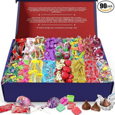 Broadway Candy American Sweets Gift Box - 100 Piece Mixed Candy Box Package from USA - Mini Sweets and Sweets for Kids, Adults, Birthdays, Christmas, Easter