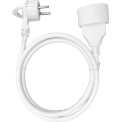 Vienas kontaktligzdas mājsaimniecības pagarinātājs, 1x2P+Z 5m, PVC kabelis H05VV-F 3x1,5mm?, 230VAC/16A