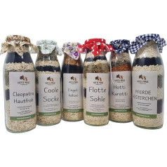 RL24 Hotte Maxe - Treat Baking Mix Variant Mix - For Fresh Preparation of Horse Treats - Biscuit Mix for Horses - Horse Food without Additives - 6 x 500 ml Bottles (Set of 6)