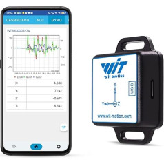 WitMotion WT901WIFI Generation 3 9-Axis Accelerometer, 3-Axis Angle Speed+ Acceleration + Angle + Magnetic Field (UDP + TCP Mode, WiFi Connection, Compatible with PC)