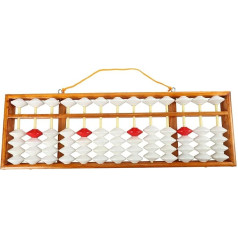 Pmandgk Abacus Chinese Abacus Mathematic Education Teacher Calculator Hanging Abacus Teaching Abacus 58 x 19 cm for Teachers