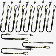 BearTOOLS ANSI Approved Tool Lanyard with Spring Screw Carabiner, 3ft Heavy Duty, Max Load 17lbs, Shock Absorbing Lanyard, Adjustable Loop, Prevent
