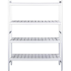 SARO Aluminium shelf with plastic grates 475 x 620 mm