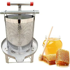Honey Press Extractor Wax Presser Machine Stainless Steel Household Manual Fruit Juice Wine Press Beekeeping Tool