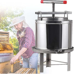 Manual Honey Extractor,Stainless Steel Honey Extractor Separator,Honeycomb Spinner Beekeeping Equipment Beeswax Machine