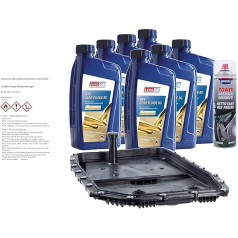 BESTPRICE 1 x Hydraulic Filter + Oil Pan for Automatic Transmission Including Seal and Brake Cleaner Compatible with BMW 3 Series (E90, E93, E92, E91), 5 Series (E61), 6 Series (E63, E64), 7 Series,