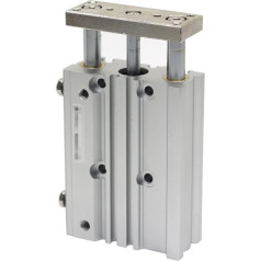 Pneumatik-Luftzylinder, Kompakter Führungszylinder dünn DREI Achsen Luftpneumatikzylinder mit Führungsstange MGPL12-20Z MGPL16-50Z. Bohrung 12 16mm Hub 10-150mm für automatische Ausrüstung (Color : 8