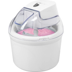 Clatronic Ice Cream Maker | Up to 1500 ml | Sorbet, Ice Cream, Frozen Yoghurt | Preparation Time: 20-40 Minutes | Includes Recipe Suggestions | Refill Opening | Ice Cream Maker with Cold Storage | ICM