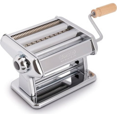 Imperia Titania Pasta Machine. 100% Made in Italy. Fresh Steel Pasta Machine. Manual Cross Cutter with Crank. Create a Sheet for Lasagna, Tagliolini, Fettuccine (Modello 2024)