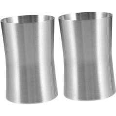 Alipis 2st Kreativer Mundwasserbecher Badezimmer Becher Zahnbürstenhalter Für Das Badezimmer Badbecher Wiederverwendbar Badezimmer Tassen Badezimmer Wasserbecher Rostfreier Stahl Silver