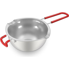 Aslanka Stainless Steel Universal Melting Pan, 680 ml Double Boiler, Bowl for Melting Chocolate, Butter, with Handle, Kitchen Tools, Cooking, Metal Candles Production