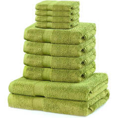 DecoKing Hand Towel Bath Towel Set Cotton Quality 525 g/m² absorbent, Marina