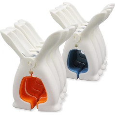 Pack of 8 Extra Large Beach Towel Clips XXXL Clothes Pegs Beach Towel Clips (Larger)