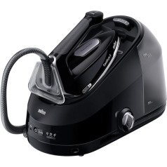 Braun CareStyle5 Iron with Boiler, 5 Year Support, 150 g/min Steam, Fast Heating, iCare Mode, Vertical Ironing, Removable 2 Litre Tank, 2400 W, Black IS5249BK