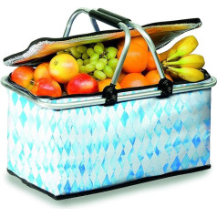 My Home Bavaria Cooling Basket Blue/White