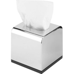 Large Tissue Box Electroplate Napkin Paper Storage Case for Home