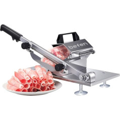 Manual Frozen Meat Slicer, befen Upgraded Stainless Steel Meat Slicer Beef Muttle Roll Food Slicer Slicer Cutting Machine for Home Shabu Korean BBQ