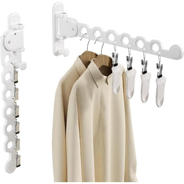 Foldable Clothes Airer Wall Mounted Clothes Airer Clothes Airer Clothes Dryer White