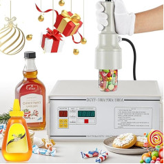 NEWTRY Induction Bottle Cap Sealer, 10-50 mm, Handheld Heat Sealing Machine with Counting Function for Plastic Bottles with Flat or Pointed Lid