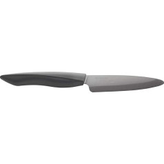 Kyocera ZK-110-BK-BK Shin Fruit and Vegetable Knife, Ceramic, Black, 22.4 x 2.7 x 1.7 cm, Fruit and Vegetable Knife