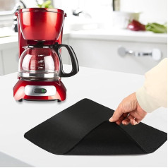 Coffee Machine Mat, Sliding Board Mat for Coffee Machine, Fully Automatic Coffee Machine Mat, Black Mat, Coffee Machine for Fryer, Oven, Stand Mixer, Toaster, Juicer, Coffee Machine Accessory Pad