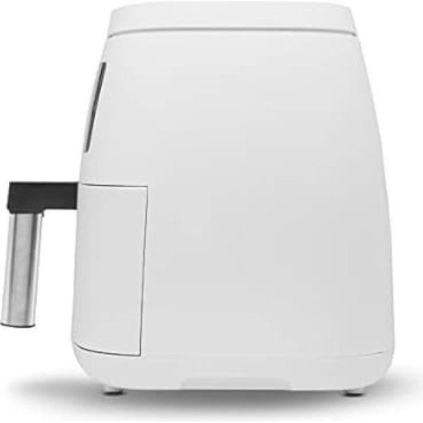 Sogo 10810 Fryer without Oil, 4.5 Litre Hot Air Fryer with 8 Programmes, Recipe Rate, 65-200°C, Timer, 1500W Air Fryer, White, PFOA and BPA Free