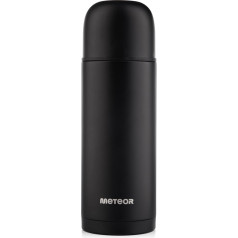 meteor Thermos Flask 1 L and 750 ml Thermos Mug BPA-Free Stainless Steel Thermos Flask for Children and Adults 2 Cup Stainles Thermos Thermos Bottles with 2 Cups