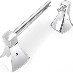 WZRUA Toilet Roll Holder Wall Mounted Chrome SUS304 Stainless Steel Toilet Paper Holder Drilling Double Post Swivel Toilet Paper Holder for Toilet, Bathroom