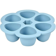 BEABA 6-Compartment Multiportions Silicone Food Storage (150 ml, Blue)