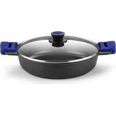 Bra Advanced Die-Cast Aluminium Cooking Pot with Non-Stick Coating, PFOA-Free, Super Reinforced for Excellent Performance and High Scratch and Abrasion Resistance, Suitable for Induction Cookers, 28