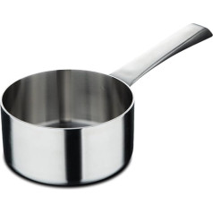 MasterPRO SIGMA - Schöpfkelle ohne Deckel 1.6L 16x8 cm Edelstahl - Mehrschichtig - Vernieteter Gusseisengriff - Geeignet für alle Herdarten - Leicht zu reinigen