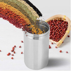Airtight Coffee Container, Coffee Storage Container, Sealed Storage Container, Portable Container for Tea, Coffee Beans, Multi-Purpose Storage Canister for Food (420 ml)