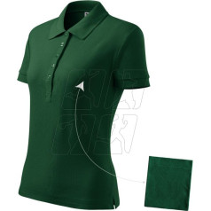 Sieviešu polo krekliņš Cotton (tumši zaļš) / S