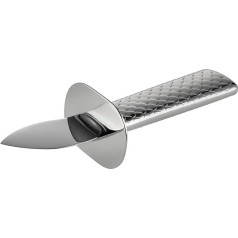 Alessi Colombina FM23/44 Fish Oyster Knife Steel AISI 420, 18/10 Stainless Steel Mirror Polished, Silver, 16 x 5.3 x 4.2 cm