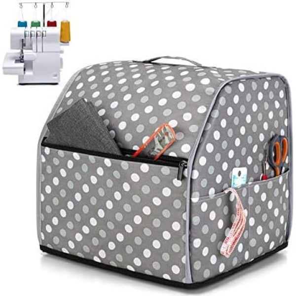 Luxja Overlock Cover Protective Cover for Overlocker Sewing Machine, Overlock Accessories Dust Cover