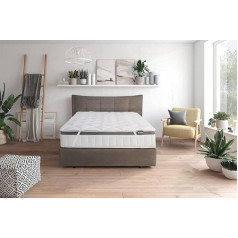 Traumnacht Comfort Breathable Mattress Topper 100 x 200 cm, Mattress Protector up to 30 cm Height, Oeko-Tex Certified, Suitable for Allergy Sufferers, Produced according to German Quality Standard