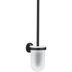 GROHE Start 411852430 Toilet Brush Set (Wall Mounted, Concealed Fixing, Suitable for Drilling or Gluing), Matt Black