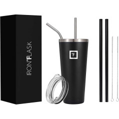IRON °FLASK Classic Tumbler - 710 ml, Vacuum Insulated Stainless Steel, Hot Cold, Double Walled, Thermal Travel Mug, Water Metal Canteen