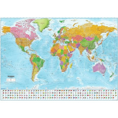 Close Up XXL Premium World Map or Puzzles