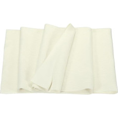 sourcing map Elastische Bündchen, gerippte Bündchen, Baumwollstoff, gestrickt, gerippt, Stretchband, Ärmelbund zum Nähen, 50,8 cm breit, Beige