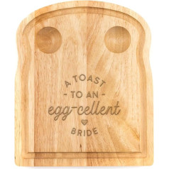 A Toast to an Egg Breakfast Board Unique Wedding Anniversary Engagement Housewarming Gift for Bride from Groom Mum - Funny Word Game Design