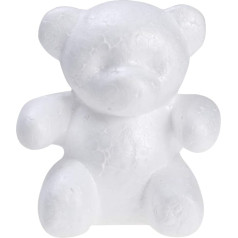 Pack of 2 Foam Bear Shape Modelling Polystyrene Foam Bear Mould for Arrangement Wedding Party Decoration (Height 15 cm / Base Width 10 cm)