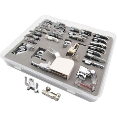 CKPSMS Brand # KP-19024+CY-7300L+001947.70.00 Presser Foot Feet (32 Pieces) Suitable for Bernina Old Style Machine530 730 830+