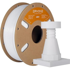 ERYONE Engineering Filament, 1.75 mm 3D Printing Filament, Dimensional Accuracy +/- 0.03 mm, Fit Most FDM 3D Printers, ABS Plus White 1 kg Spool (2.2 LBS)