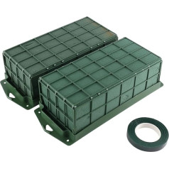 Hausdec Flower Foam Cage for Floral Arrangements Dry and Wet Floral Foam for Florist Foam Pack of 2