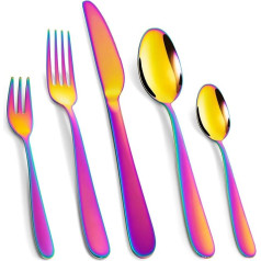 Cutlery Set for 12 People, 60-Piece Cutlery Set Including Knife, Fork, Spoon, High-Quality Stainless Steel Cutlery, Dishwasher Safe